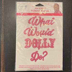 Dolly Parton Pink Balloon Banner